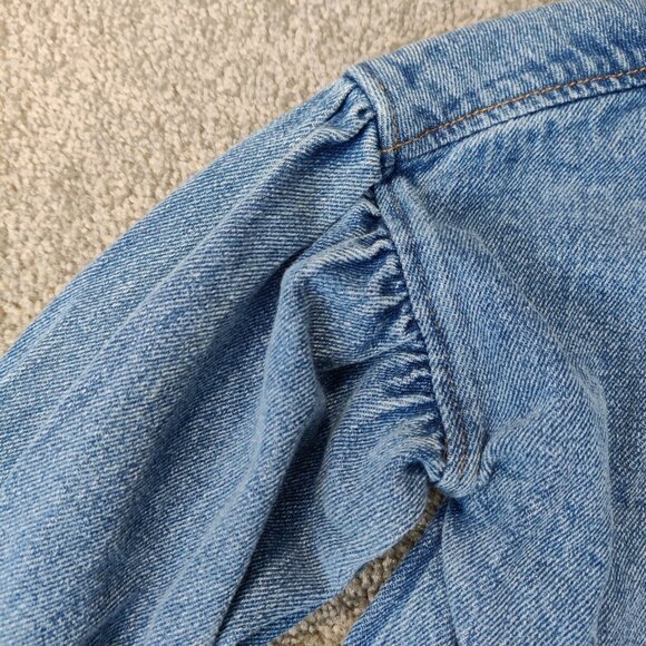 RISE Little Earthling Girls Jean Jacket Size 3 - 4 Years Blue 100% Cotton Casual - Picture 4 of 7